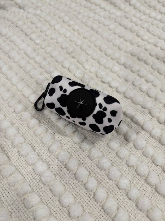 Cow print - poop bag holder