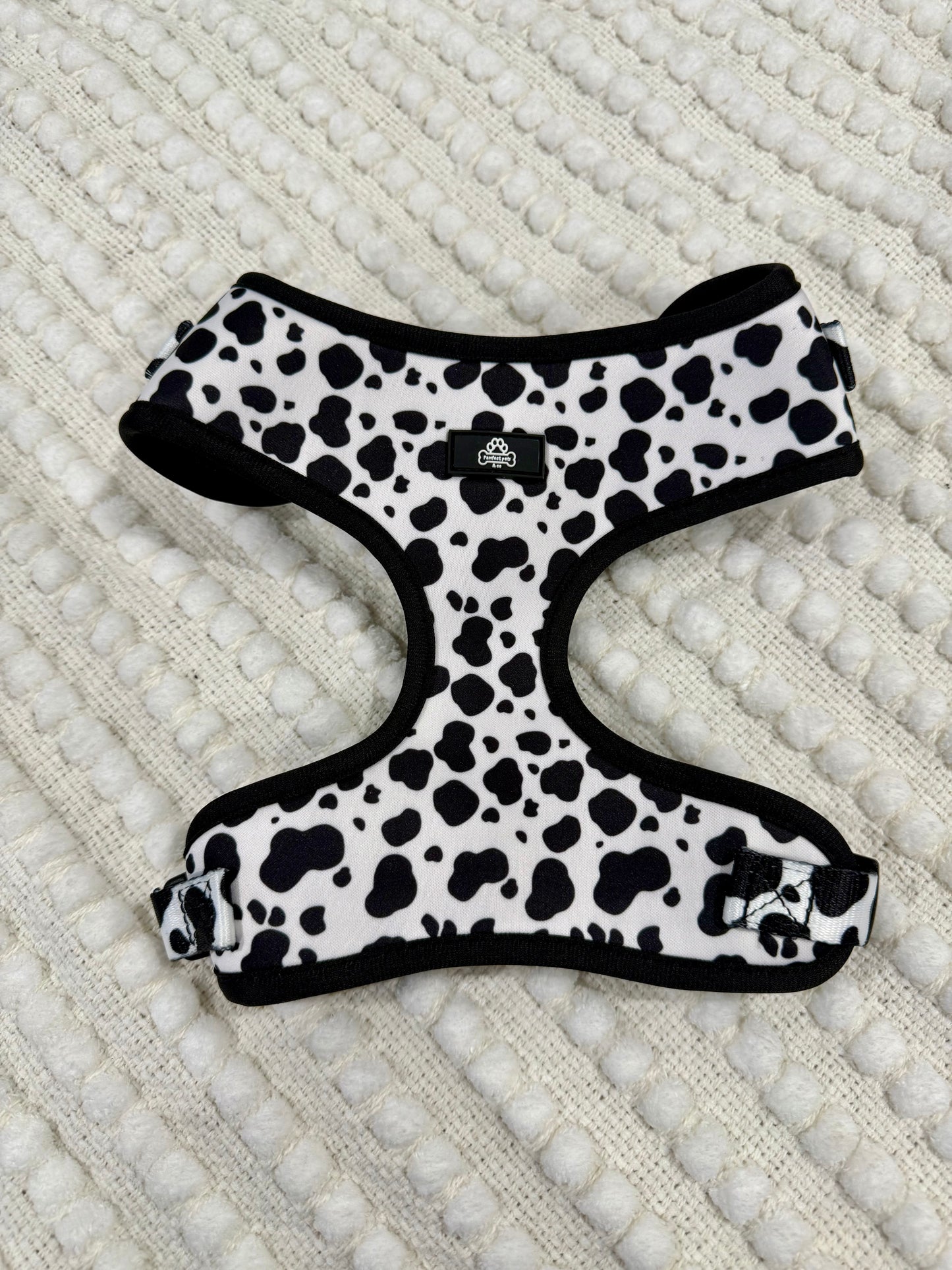 Cow print harness - Small
