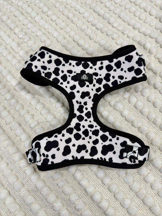Cow print harness - Small