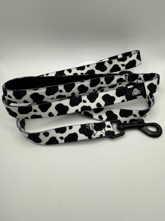 Cow print lead size Medium