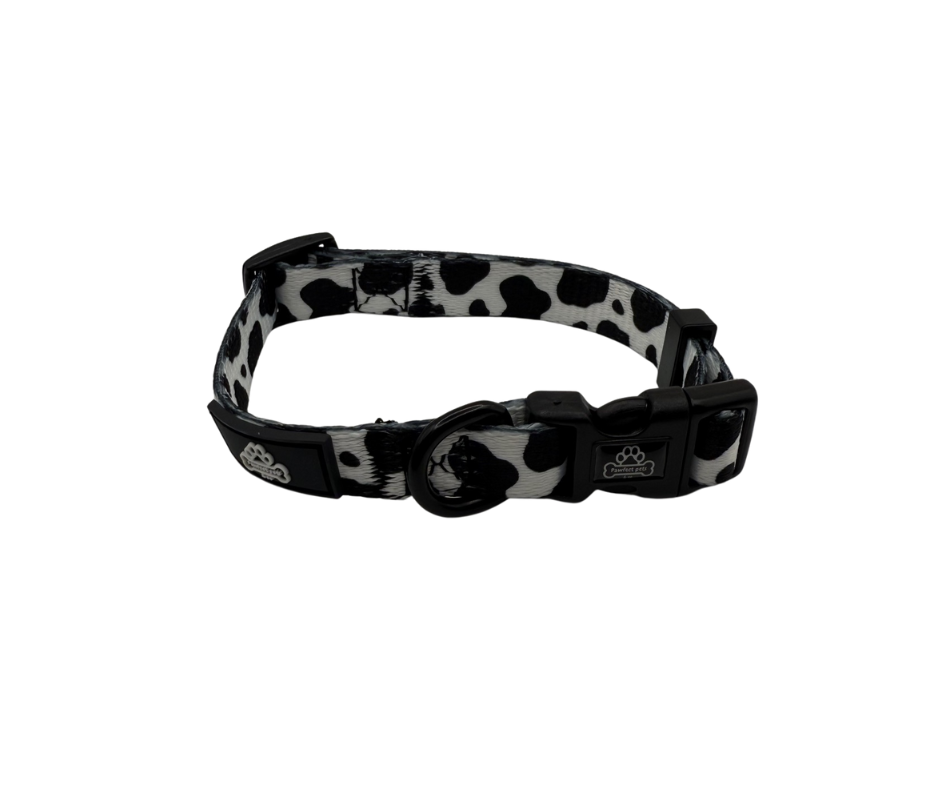 Cow print dog collar size Medium