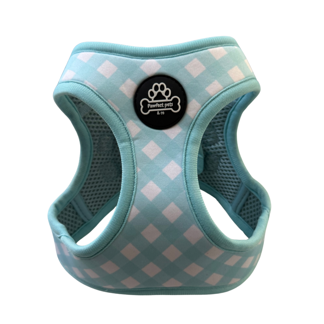 Gingham step in harness