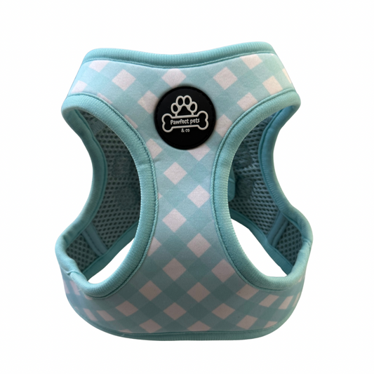 Gingham step in harness