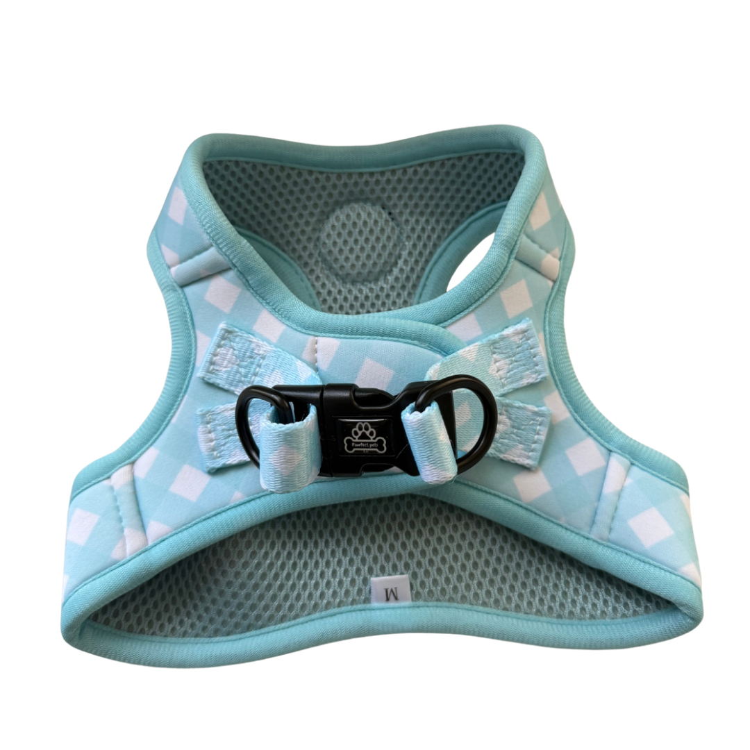 Gingham step in harness