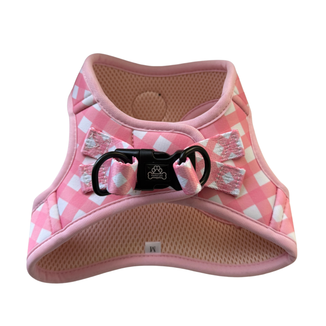 Gingham step in harness